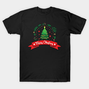 Merry Christmas xmas tree T-Shirt